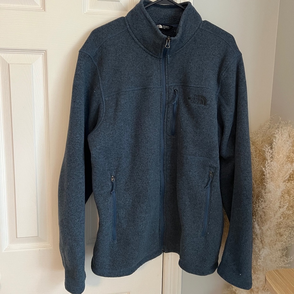 Northface Navy Zip-up - X-Large